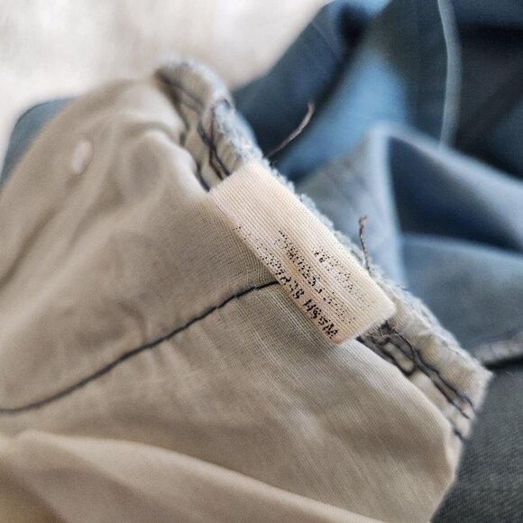 Vintage Y2K Denim Maxi Skirt Appliqué Patchwork Purse Leopard Long‎ Sz 30 - Picture 14 of 15